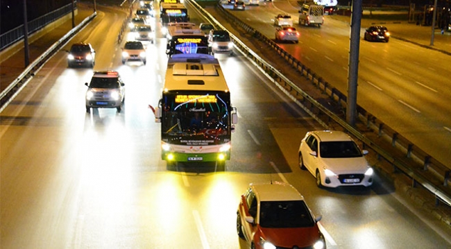 Özel Halk Otobüsleri şoförleri Afrin için kornaya bastı