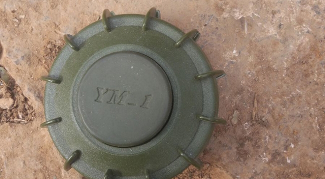 Afrin'de yasaklı anti-personel mayınları ele geçirildi
