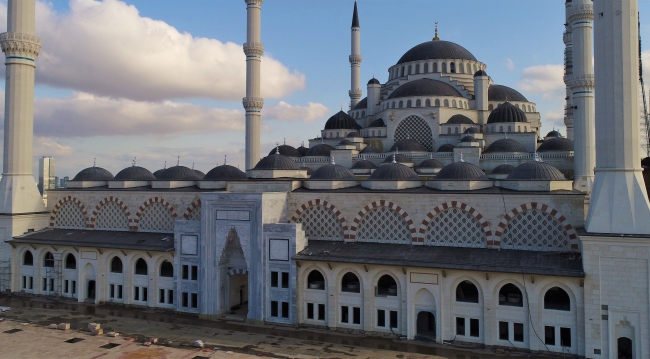 Çamlıca Camii havadan görüntülendi