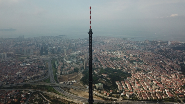 Çamlıca Televizyon Kulesi giydiriliyor