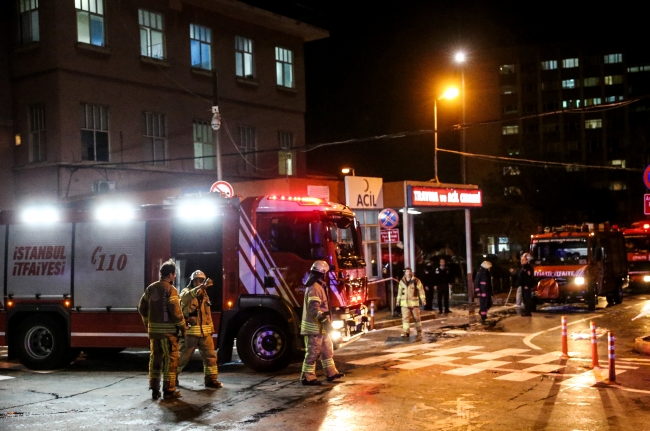 İstanbul Çapa Tıp Fakültesi Acil Servisi'nde yangın