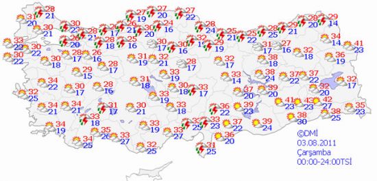Serin ve yağışlı hava geliyor