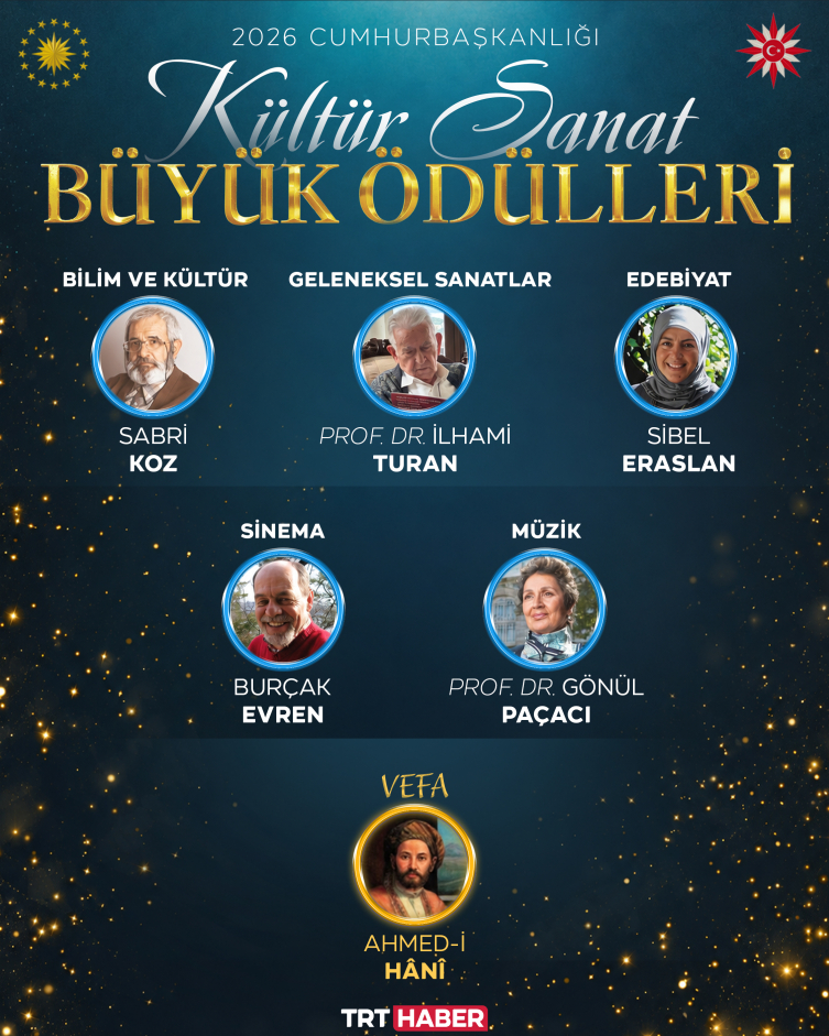 Cumhurbaşkanlığı Kültür ve Sanat Büyük Ödülleri'nin sahipleri belli oldu