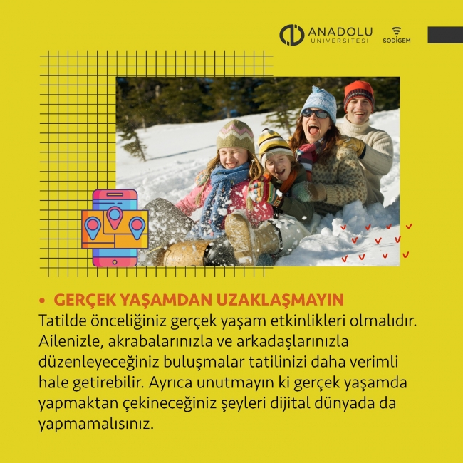 SODİGEM’den öğrencilere yarıyıl tatili uyarıları