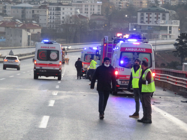 Kuzey Marmara Otoyolu'nda zincirleme kaza: 3 yaralı