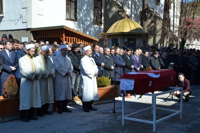 Hanau saldırısında yaşamını yitiren Fatih Saraçoğlu, Çorum'da toprağa verildi. | Fotoğraf: AA