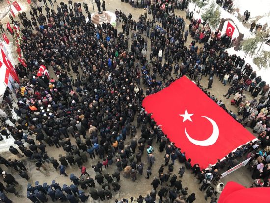 Fırat Kalkanı şehitleri uğurlandı