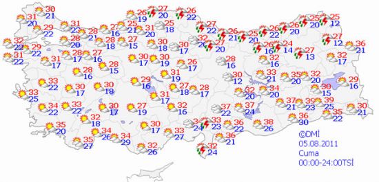 Serin ve yağışlı hava geliyor