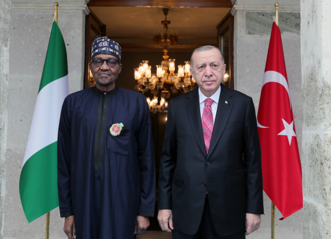 Fotoğraf: Cumhurbaşkanı Erdoğan, Nijerya Cumhurbaşkanı Muhammed Buhari ile görüştü (DHA)