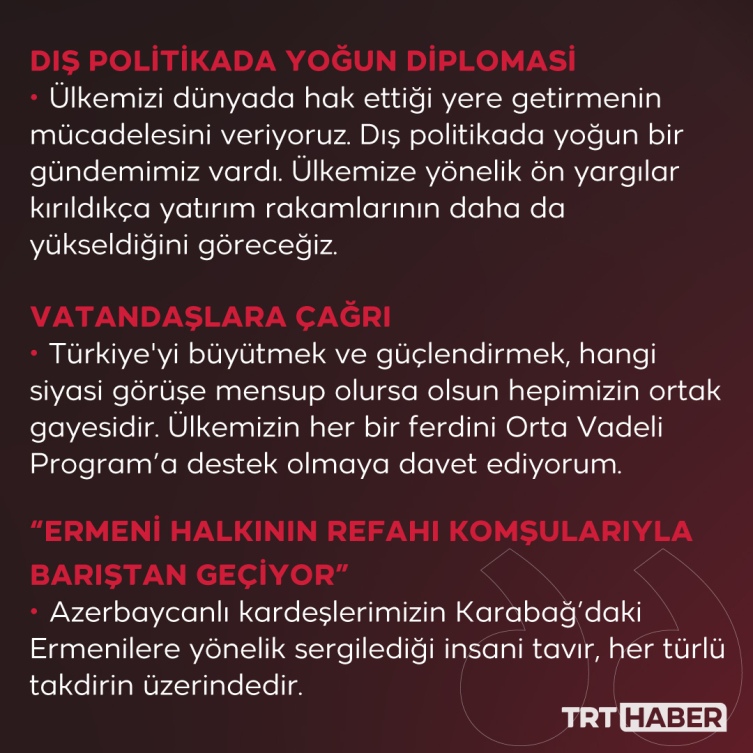 Cumhurbaşkanı Erdoğan'dan gençlere 3 müjde