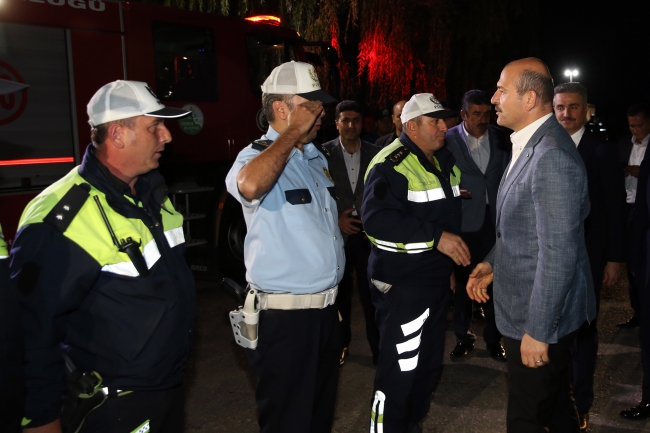 İçişleri Bakanı Soylu, Konya'da trafik denetimine katıldı