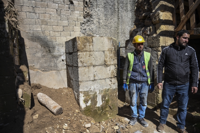 Tarihi handan patlamamış top mermisi çıktı