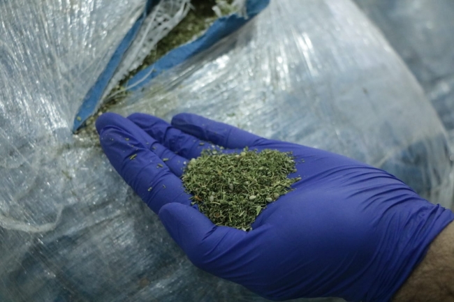 Okul servisinden 179 kilogram uyuşturucu çıktı