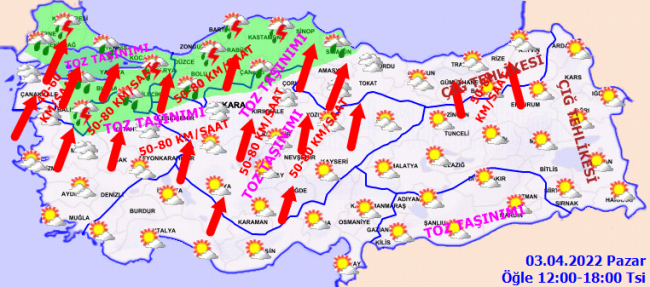 Meteoroloji'den 49 il için 'turuncu ve sarı' uyarı