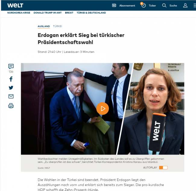 Seçim dünya basınında ses getirdi