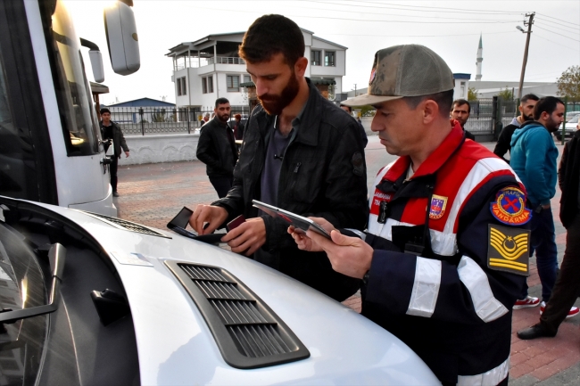 Okul servis araçları jandarmanın takibinde