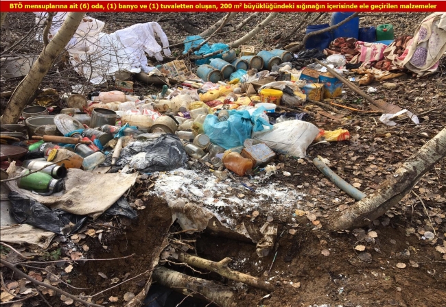 Diyarbakır’da PKK’ya ait 3 sığınak imha edildi