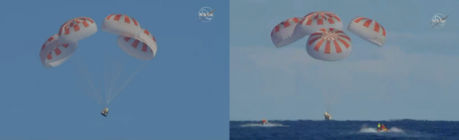 SpaceX'in personel taşıyıcı mekiği Dünya'ya döndü