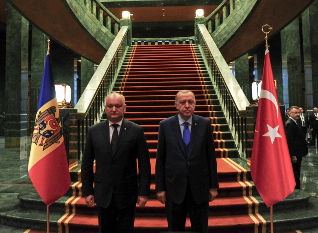 Moldova Cumhurbaşkanı Dodon Ankara'da