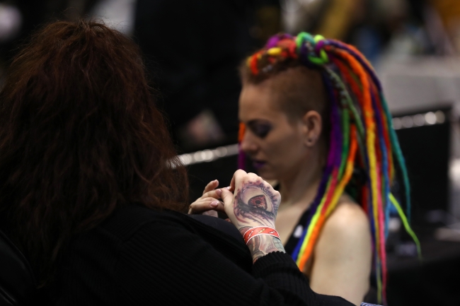 Dövme meraklıları Chicago'daki etkinlikte buluştu