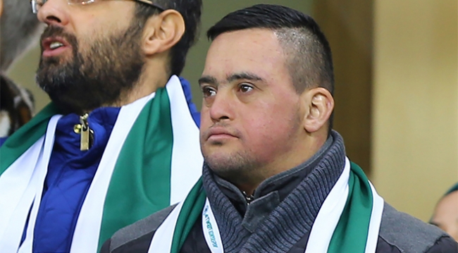 Atiker Konyaspor-Fenerbahçe karşılaşması öncesinde Kudüs koreografisi