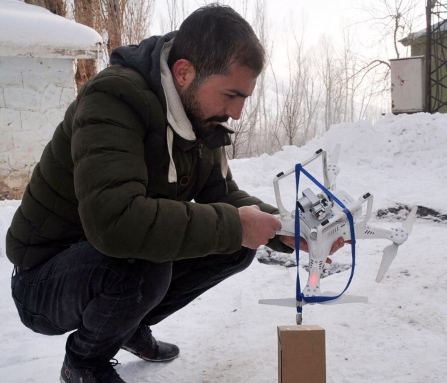 Şebeke sorununu 'drone' ile çözdüler