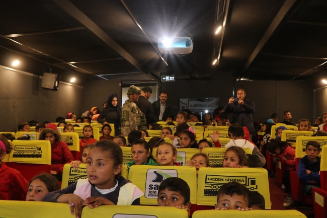 Tel Abyad'lı çocuklar ilk kez sinemayla tanıştı
