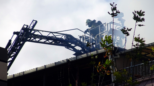 21 yıl sonra boşaltılan binada yangın