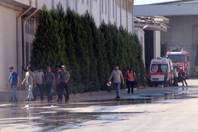 Gaziantep'te fabrika yangını