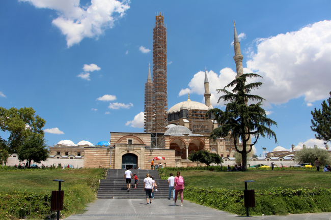Turistler Edirne'ye bayramda akın etti