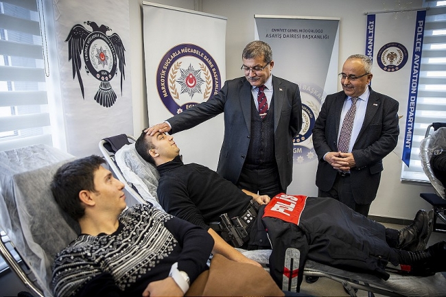 Emniyetten kan bağışına destek