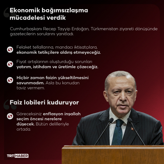 Cumhurbaşkanı Erdoğan: Kur faiz oyunlarına prim vermedik