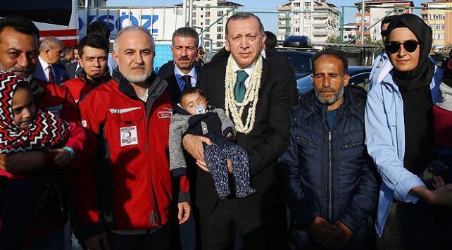 Cumhurbaşkanı Erdoğan ve sanat dünyası Hatay'daydı