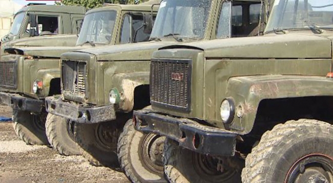 Ermeni güçlerinin kaçarken bıraktığı araçlar TRT Haber'de