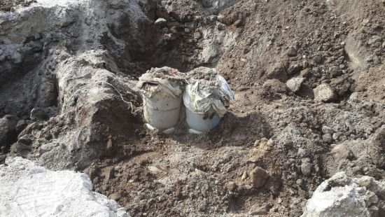Erzurum'da yola tuzaklanan patlayıcı imha edildi