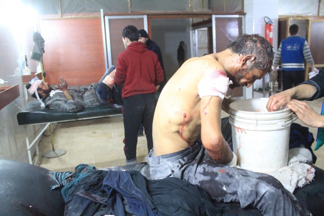 Esed rejimi Doğu Guta'da sivil katliamına devam ediyor: 58 ölü, 45 yaralı