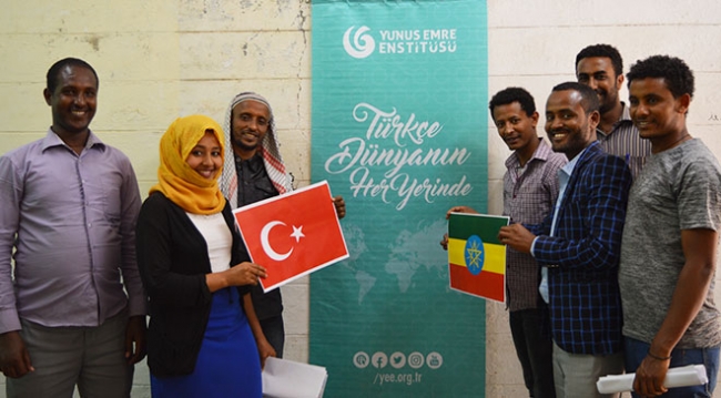 Etiyopyalı öğrencilerden Türkçe derslerine yoğun ilgi