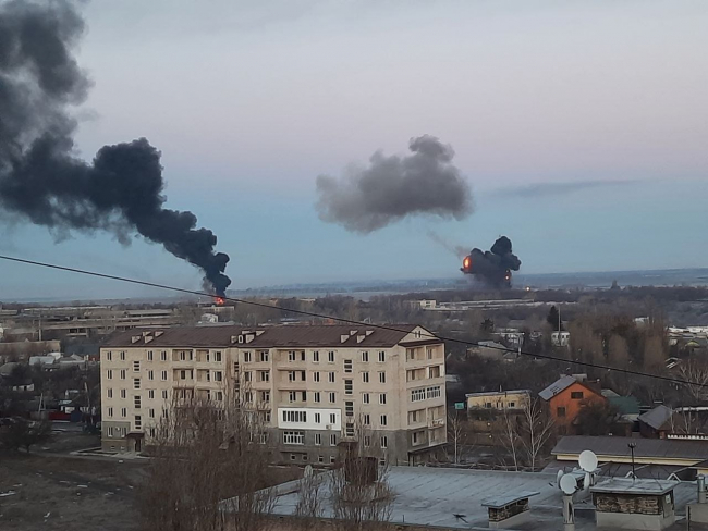 Ukrayna'da büyük patlama sesleri duyuluyor