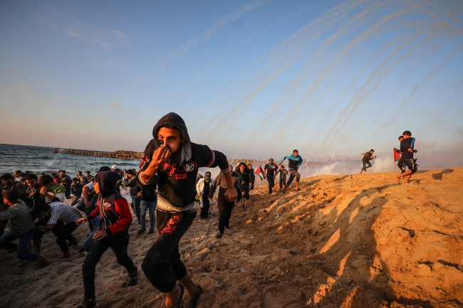 İsrail güçleri Gazze sahilinde 25 Filistinliyi yaraladı