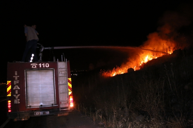Şanlıurfa'da katı atık depolama alanında yangın