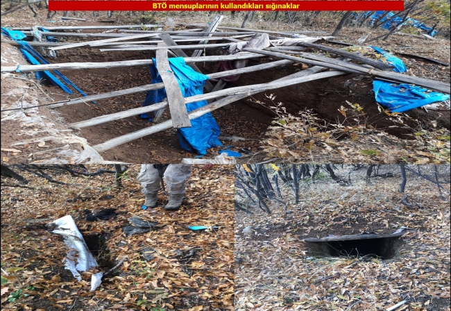 Diyarbakır'da PKK'lı teröristlere ait 13 sığınak imha edildi