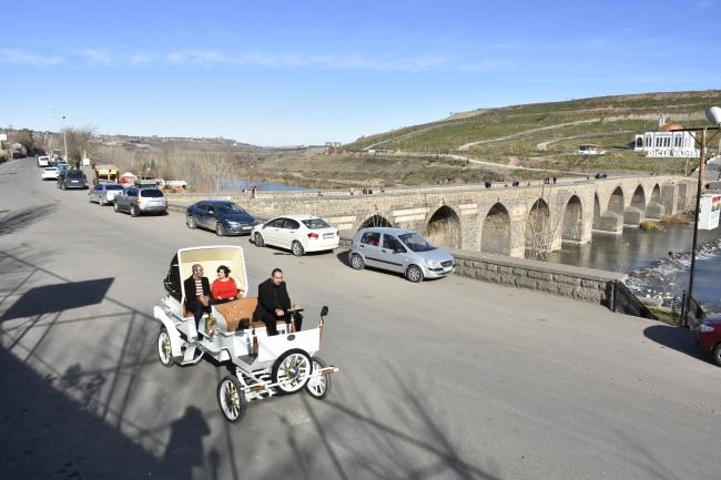 Elektrikli fayton büyük ilgi gördü