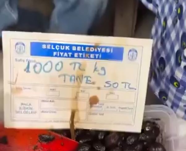 Tanesini 50 liraya satan zeytin satıcısına ceza