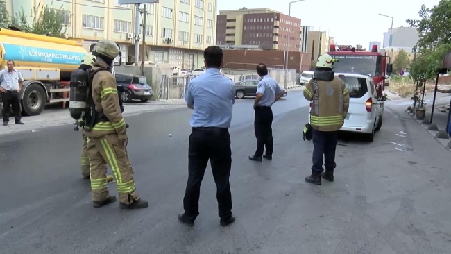 İstanbul Küçükçekmece’de yola sülfürik asit döküldü