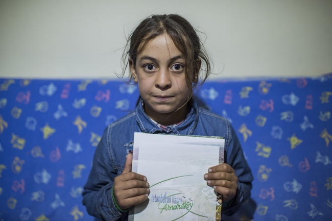 Suriyeli küçük Halime okullu oldu