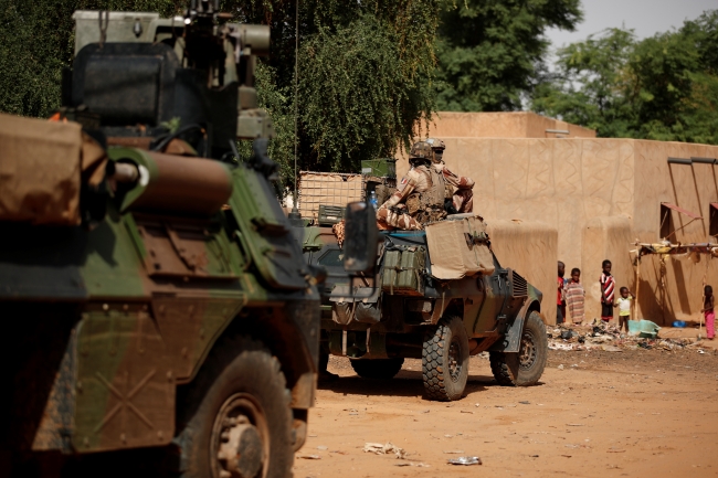 Mali'de Barkhane Operasyonu'na katılan Fransız askerleri. 30 Temmuz 2019 | Fotoğraf: Reuters 