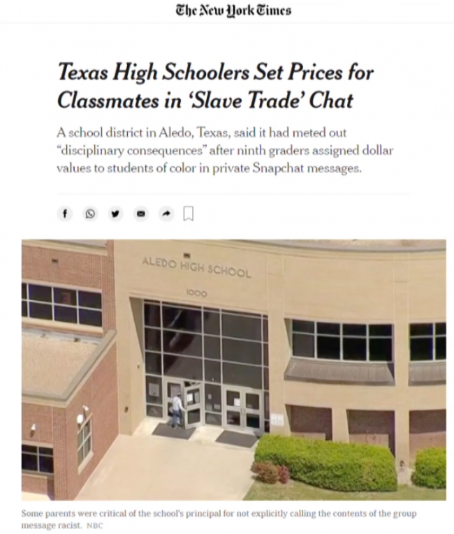 ABD'de ırkçı mesaj grubu kuran öğrencilere ceza