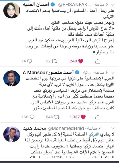 Arap dünyasından Türkiye'ye destek