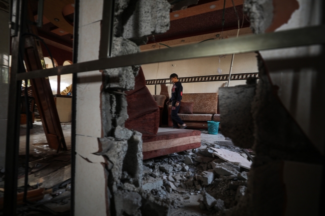 İsrail'in son Gazze saldırısında bıraktığı enkaz görüntülendi