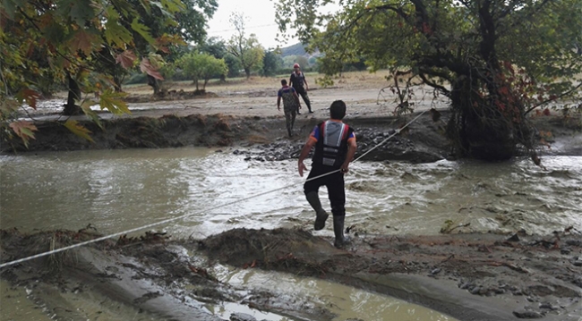 Gelibolu'da şiddetli yağış